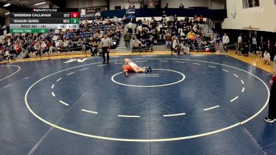 141 lbs Cons. Semi - Shaun Quirk, Messiah vs Brendan Callahan, Gettysburg