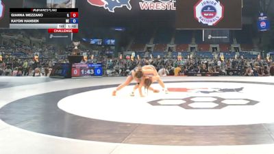 130 lbs Cons. Rd Of 64 - Gianna Mezzano, Illinois vs Kaydn Hansen, Maine