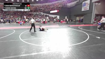 110 lbs Cons. Round 3 - Eamon Neitzel, Hudson vs Evan Dietschweiler, Aviators Wrestling