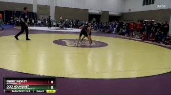 93 lbs Placement (4 Team) - Colt Holmquist, UNC (United North Central) vs Brody Wevley, Alexandria
