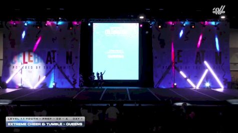 Extreme Cheer & Tumble - QUEENS [2026 L1.1 Youth - PREP - D2 - A Day 1] 2026 The CELEBRATION: Tampa