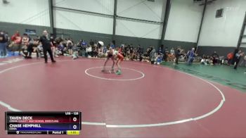 126 lbs Semifinal - Taven Deck, Crook County High School Wrestling vs Chase Hemphill, COWA