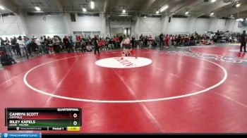 155 lbs Quarterfinal - Riley Kapels, Lewis - Palmer vs Camryn Scott, Chatfield