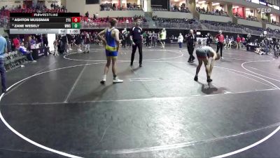 140 lbs 3rd Place Match - Ashton Mussman, 2TG vs Zane Wesely, Wahoo Wrestling Club