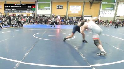 190 lbs Quarterfinal - Dante Richardson, Cranston West vs Caden Chase, Central Catholic