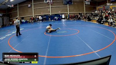 133 lbs Cons. Round 4 - James Romero-Montoya, New Mexico Highlands vs Sean Archuleta, Arizona Christian University