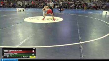 120 lbs Champ. Round 1 - Ike Boekelman, Watford City vs Coby Dronen Levitt, Devils Lake