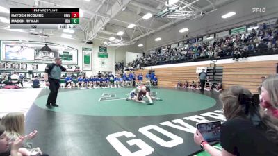 132 lbs Placement Matches (8 Team) - Mason Ryman, Rapid City Stevens vs Hayden McGuire, Brandon Valley