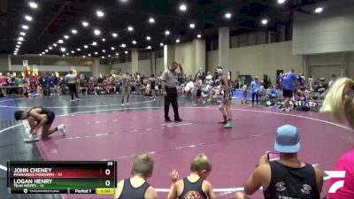 108 lbs Quarters & Wb (16 Team) - John Cheney, Panhandle Punishers vs Logan Henry, Team Misfits