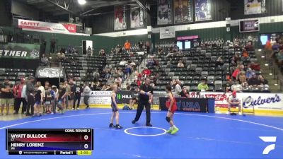 63 lbs Cons. Round 2 - Wyatt Bullock, CT vs Henry Lorenz, WI