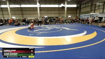 90 lbs Cons. Round 5 - Ryder Zickgraf, Meridian Middle School vs Korbyn Shaw, Declo Jr High