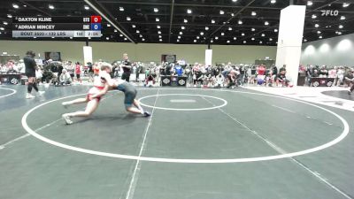 132 lbs Cons. Sub-semis - Daxton Kline, G1 Training Center vs Adrian Mincey, Simley - MN Elite