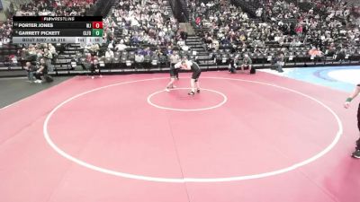 5A 215 lbs Champ. Round 1 - Garrett Pickett, Clearfield vs Porter Jones, West Jordan