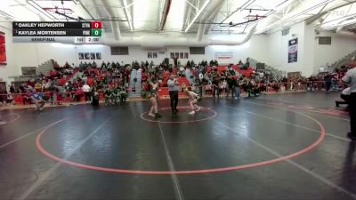 130 lbs Semifinal - Kaylea Mortensen, Pinedale vs Oakley Hepworth, Star Valley