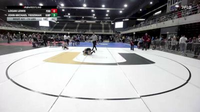 74 lbs 5th Place - Logan Lewis, Pennsville Township vs John-Michael Yedziniak, Hampton