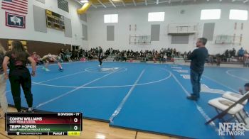 77 lbs Round 3 - Tripp Hopkin, Rocky Mountain Middle School vs Cohen Williams, Cody Middle School