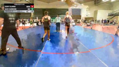 106 lbs Rr Rnd 4 - Cody Clarke, Mat Assassins Black vs Jack Carbone, DoughBoy MS