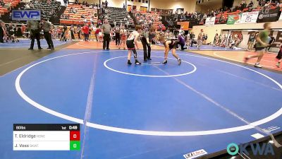 80 lbs Consolation - Tripp Eldridge, Honey Badgers Wrestling Club vs Jesse Voss, Skiatook Youth Wrestling