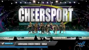 Louisiana Cheer Force - Gold [2021 L6 Senior Coed - XSmall Day 1] 2021 CHEERSPORT National Cheerleading Championship