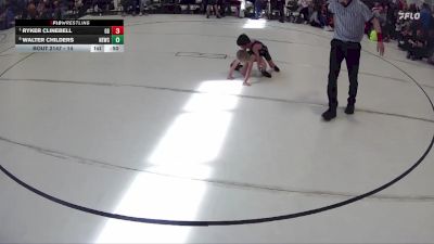 14 lbs Cons. Semi - Ryker Clinebell, GI Grapplers vs Walter Childers, Nebraska Elite Wrestling Club