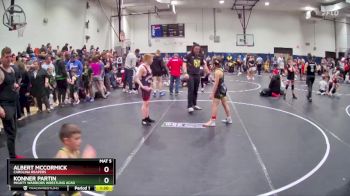 105 lbs Cons. Semi - Konner Partin, Mighty Warriors Wrestling Acad vs Albert McCormick, Carolina Reapers