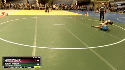 105 lbs Semifinal - Jonah Karow, Z-M (Zumbrota/Mazeppa) vs LeRoy Haaland, LSH (LeSueur/Henderson)