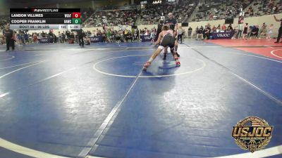 96 lbs Quarterfinal - Landon Villines, Weatherford Youth Wrestling vs Cooper Franklin, Broken Arrow Wrestling Club