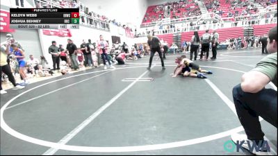 52 lbs Consi Of 16 #1 - Keldyn Webb, El Reno Wrestling Club vs Joshua Behney, OKC Saints Wrestling