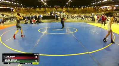 98 lbs Semifinal - Bryce Stone, Mayhem Wrestling Club vs Cole Rimes, Naples Bears