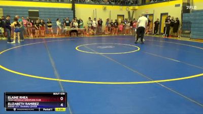106 lbs Quarterfinal - Elizabeth Ramirez, Dodge City Training Center vs Brookelyn Treaster, Kanza FS/GR Wrestling Club