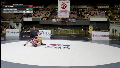 Schoolboys - 80 lbs Champ. Round 2 - Jaxson Sanchez, Delta Wrestling Club vs Ari Sobaje