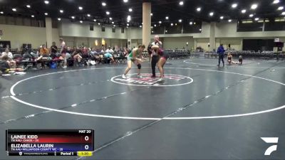 155 lbs Semis (4 Team) - Lainee Kidd, TN AAU- Chaos vs Elizabella Laurin, TN AAU-Williamson County WC