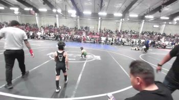 54 lbs Consi Of 4 - Jeremiah Thompson, Ganado WC vs Grant Garcia, Monte Vista Takedown Club