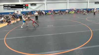 138 lbs Cons. Round 2 - James Stallings, Unattached vs Sean Cox, Unattached