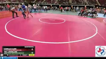 65 lbs Quarterfinal - Camille Clark, El Paso Supers Wrestling Club vs Mia Langellier, Gracie Barra Westchase Wrestling Club