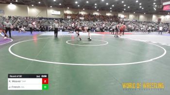 132 lbs Round Of 32 - Daniel Strain, Modoc High School vs Hazen Johnson, Burns Oregon