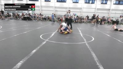 106-112 lbs Round 2 - Dustin Mace, Heart Of A Lion vs Braxton Shaffer, Burnette Trained