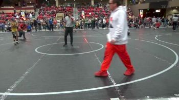 90 lbs Quarterfinal - Trevor Christenson, Bobcat Wrestling Club vs Blaise Howell, Nebraska Wrestling Academy