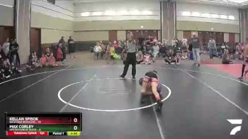 82 lbs Round 2 (6 Team) - Kellan Spisok, Backyard Brawlers vs Max Corley, Untouchables Black