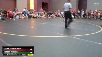 107 lbs Round 2 (4 Team) - Logan Schwarzkopf, Elite Athletic Club vs Korben Warner, MO Outlaws Gold