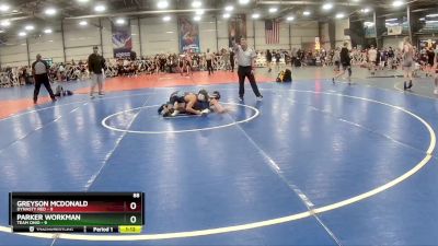 88 lbs Rd# 8- 12:30pm Saturday Final Pool - Parker Workman, Team Ohio vs Greyson McDonald, Dynasty RED