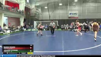 100 lbs Quarterfinals (8 Team) - Hendrix Schwab, Iowa Black vs Quinn Zegers, Nebraska Silver