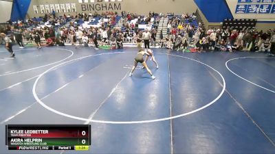 115 lbs Cons. Round 2 - Akira Helprin, Wasatch Wrestling Club vs Kylee Ledbetter, Team Prestige