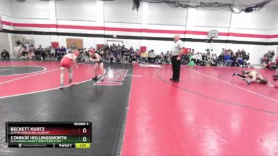 75 lbs Round 4 - Beckett Kurtz, SlyFox Wrestling Academy vs Connor Hollingsworth, Buchanan County Wrestling Club