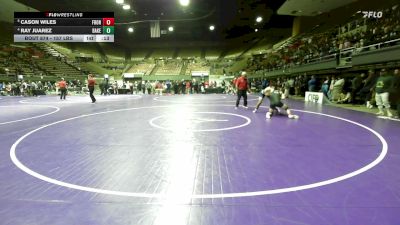 157 lbs 5th Place - Cason Wiles, Frontier vs Ray Juarez, Bakersfield