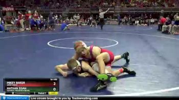 1 lbs Champ. Round 1 - Nathan Egan, Sumner-Fredericksburg vs Mikey Baker, West Sioux