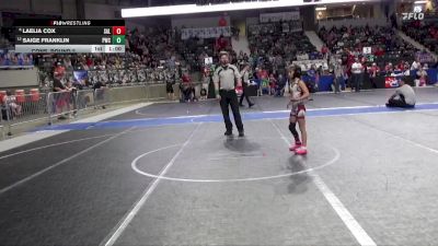 65 lbs Cons. Round 2 - Laelia Cox, Salina vs Saige Franklin, Pratt Wrestling Club