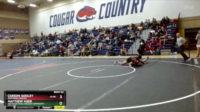 197 lbs Champ. Round 2 - Carson Gooley, Southern Oregon vs Matthew Ager, Southwestern Oregon Community College