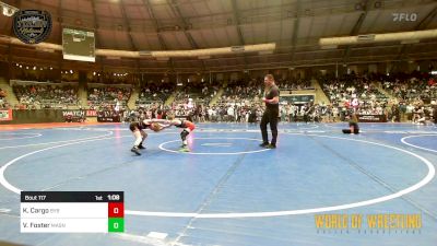 61 lbs Quarterfinal - Kasen Cargo, Backyard Brawlers vs Vincent Foster, Mat Assassins