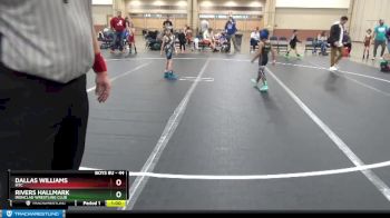 44 lbs Quarterfinal - Rivers Hallmark, Ironclad Wrestling Club vs Dallas Williams, MTC